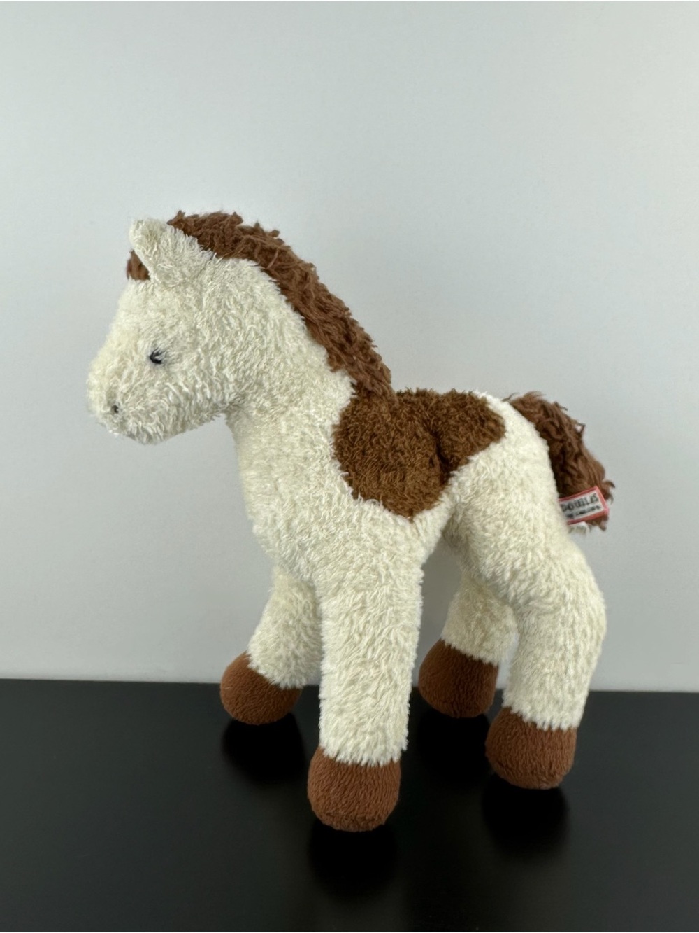 Douglas Cuddle Toys Spotty Paint Horse 9” #1763.1 Brown White Cream Plush Pony